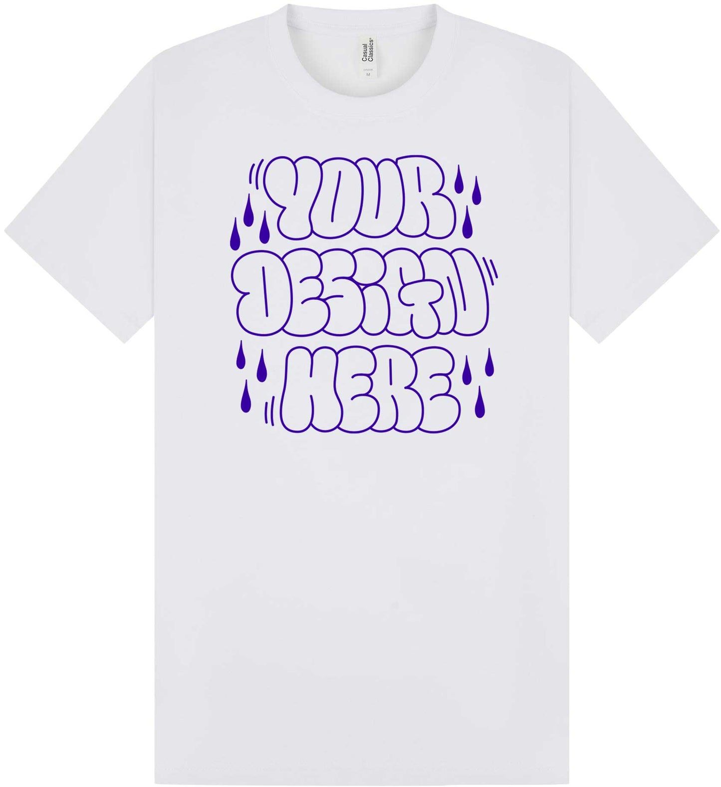 50x T-shirts with one 1 Colour Print