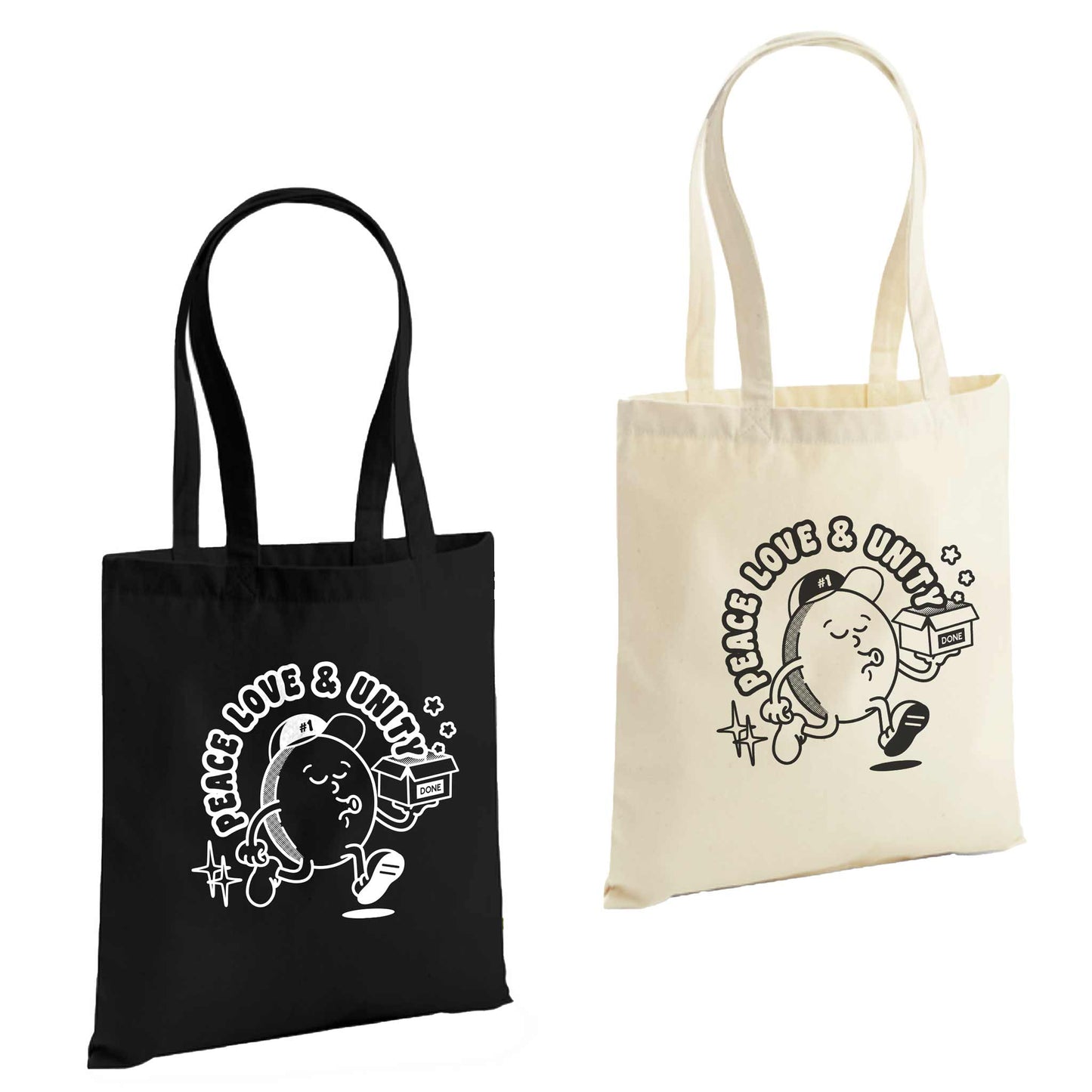100x Tote Bags With 1 Colour Print