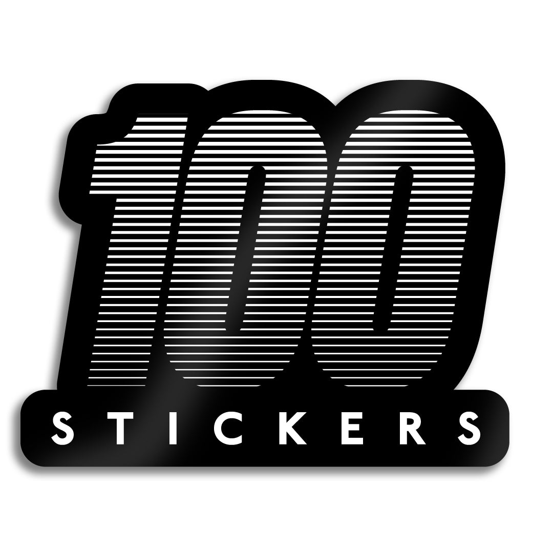 100 Gloss Vinyl Stickers
