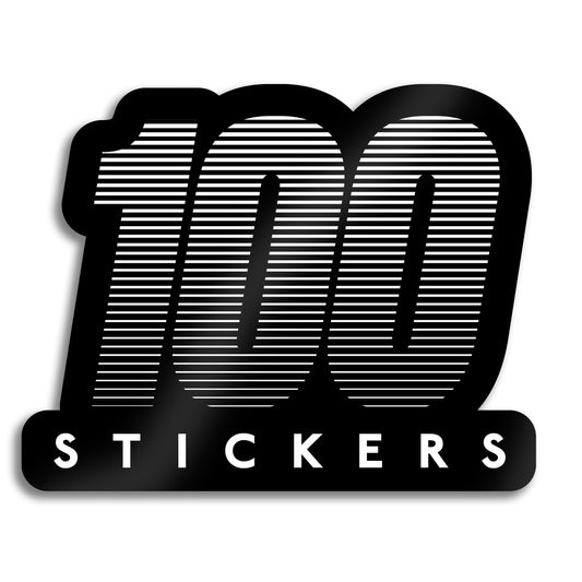 100 Gloss Vinyl Stickers