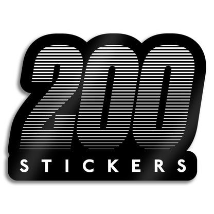 200 Gloss Vinyl Stickers