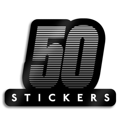 50 Gloss Vinyl Stickers