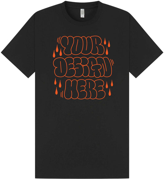 50x T-shirts with one 1 Colour Print