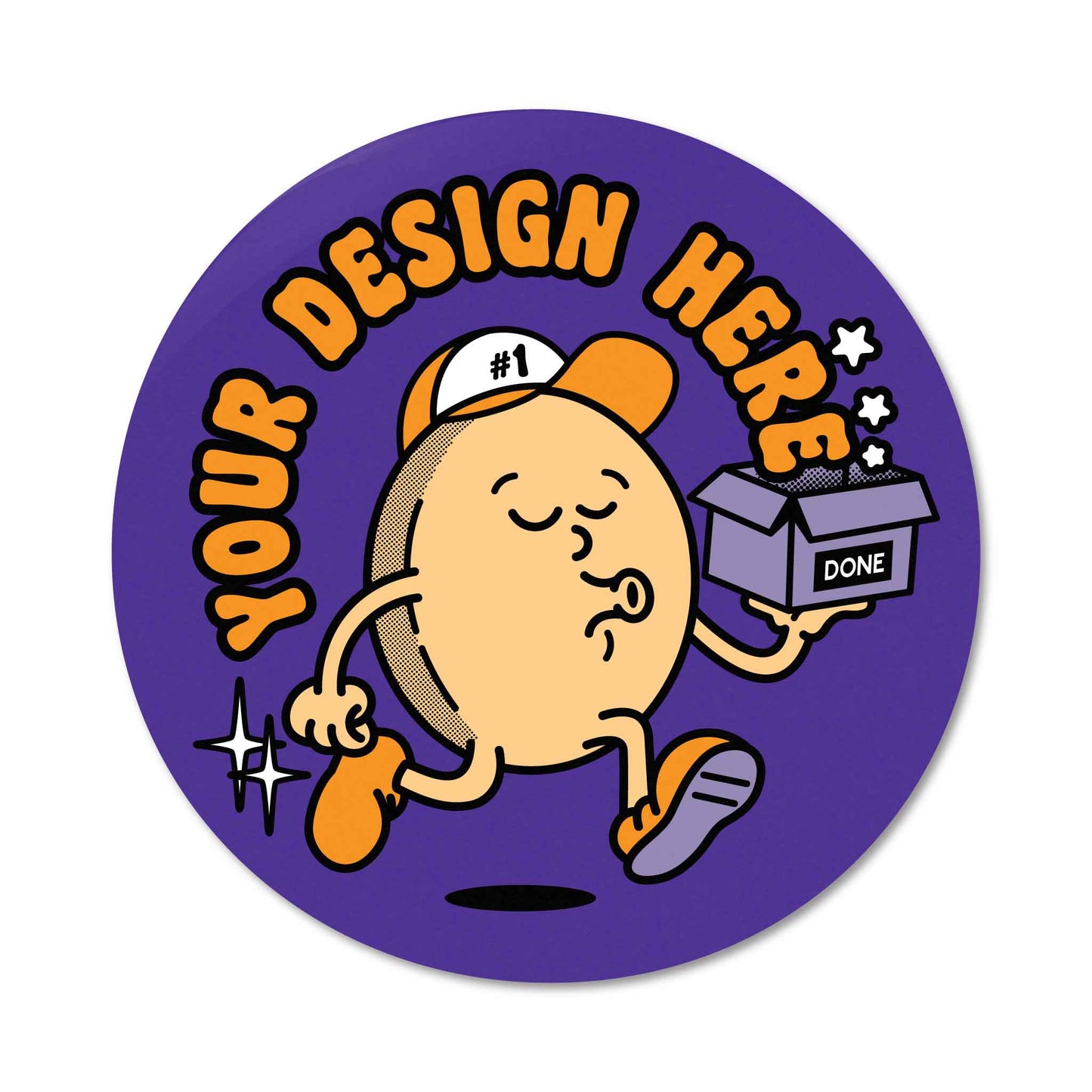 250 Circular Stickers - Glossy or Matte Vinyl